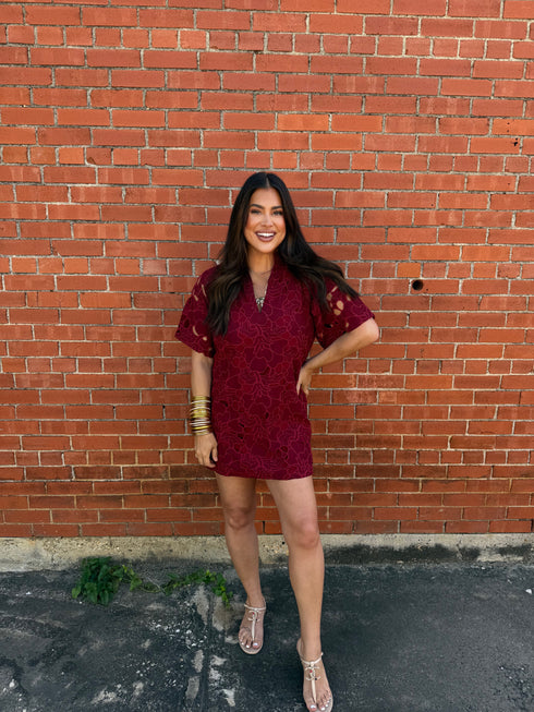 lulu-short-sleeve-mini-caftan-ruby Sophia's Style-3