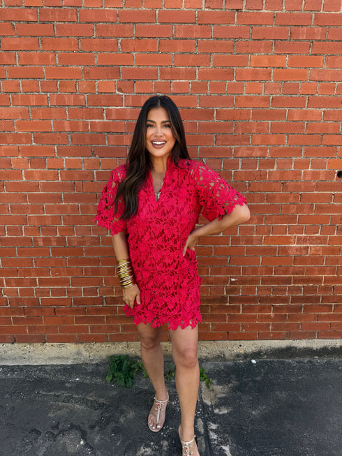 lulu-short-sleeve-mini-caftan-chili Sophia's Style-2