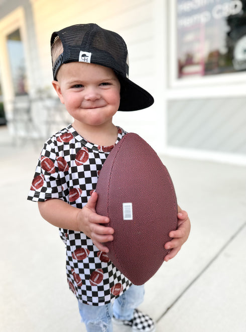 checkered-football-dream-pocket-tee Dream-Big-Little-Co-pajama-baby-blanket