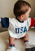 usa-colorblock-t-shirt-romper at Sophia's Style-4