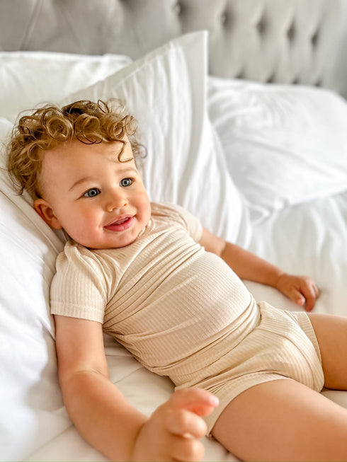 tan-rib-dream-short-set Dream-Big-Little-Co-pajama-baby-blanket