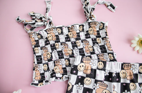 smiley-cup-of-checkers-dream-smocked-flare-set Dream-Big-Little-Co-pajama-baby-blanket
