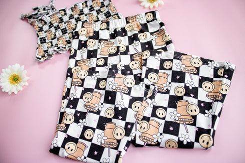smiley-cup-of-checkers-dream-smocked-flare-set Dream-Big-Little-Co-pajama-baby-blanket