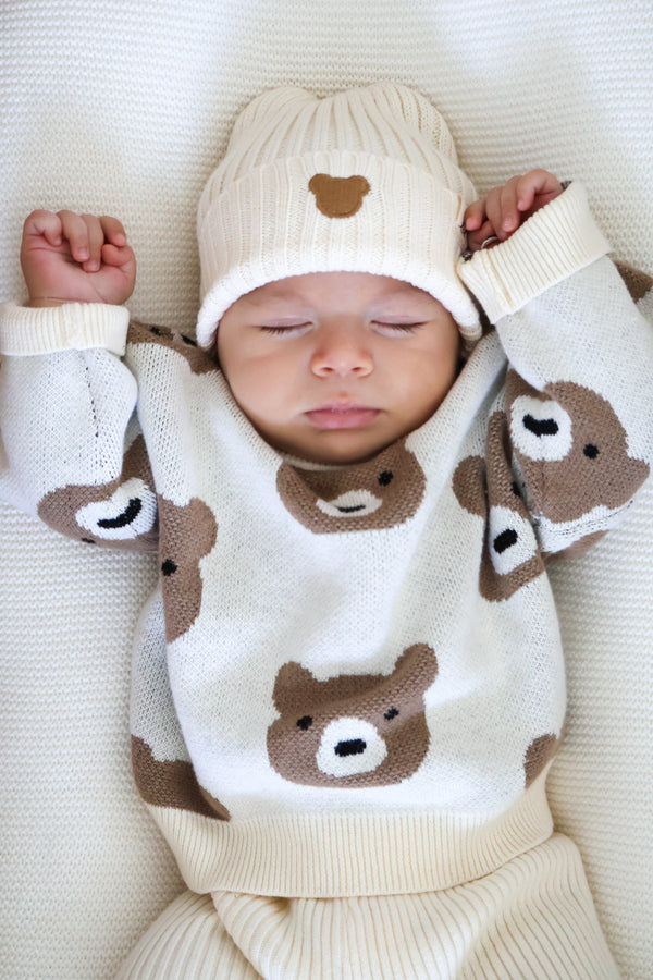 little-bear-jacquard-sweater Luna and Luca - Sophia's Style-1