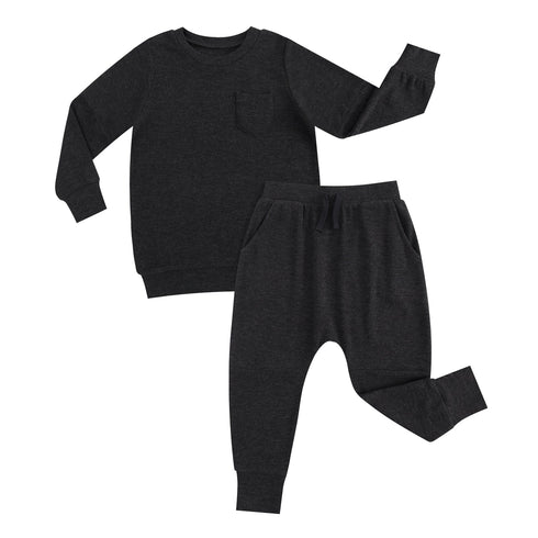 bamboo-waffle-kids-jogger-set-line-dry-only Big Dreams Little Jammie Session Sophia's Style-14