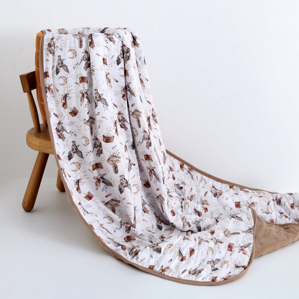 feathers-and-fables-owl-tencel™-modal-toddler-quilted-blanket Big Dreams Little Jammie Session Sophia's Style-1