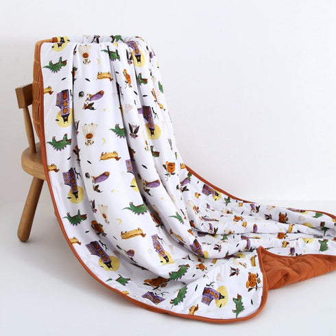 howl-o-ween-dog-toddler-quilted-blanket Big Dreams Little Jammie Session Sophia's Style-1