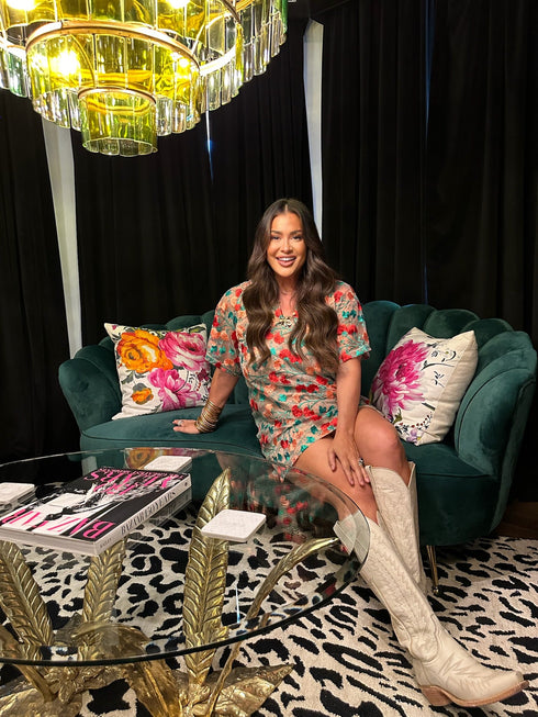 lulu-short-sleeve-mini-caftan-precious-coral BuddyLove - Sophia's Style-7