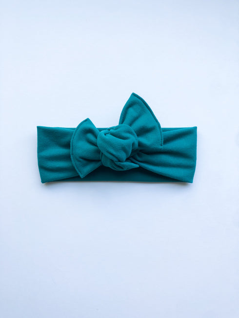 jewel-tone-jade-green-headwrap Boosh Baby - Sophia's Style-1