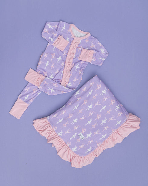 lillian-ballerinas-bamboo-ruffle-toddler-blanket- at Sophia's Style-2