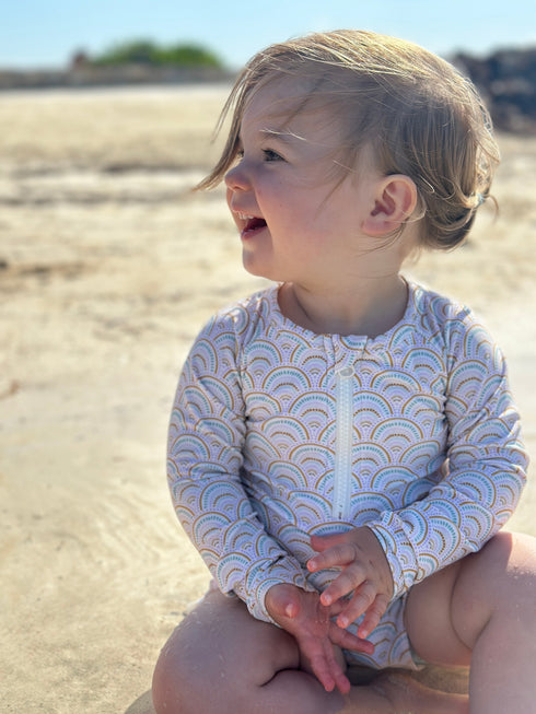 boho-rainbows-long-sleeve-swimsuit-Sweet P Baby Co. at Sophia's Style-1