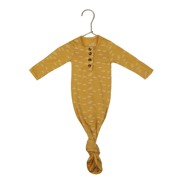 knotted-baby-gown-sunshine Presley Couture at Sophia's Style-Baby Gowns-1