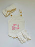 newborn-knit-romper-set-hello-world-little-sister-and-little-brother-embroidered-baby-outfit-with-hat-booties-or-headband-soft-coming-home-outfit-Sophia's Style-4