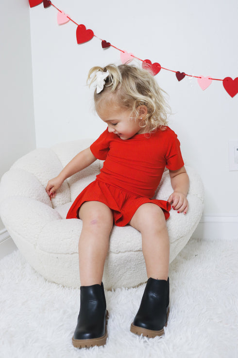 red-rib-dream-bodysuit-dress Dream-Big-Little-Co-pajama-baby-blanket