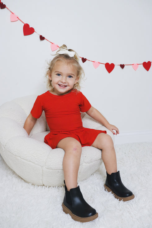 red-rib-dream-bodysuit-dress Dream-Big-Little-Co-pajama-baby-blanket