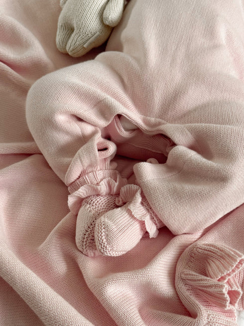 classic-ruffle-booties-powder-pink Luna and Luca - Sophia's Style-1