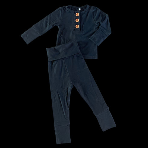 black-infant-2-piece-bamboo-set Laree & Co - Sophia's Style-2