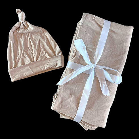 tan-swaddle-hat-set Laree & Co - Sophia's Style-2
