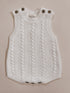 luna-luca-cable-knit-summer-romper-white Luna and Luca Newborn Baby Clothes