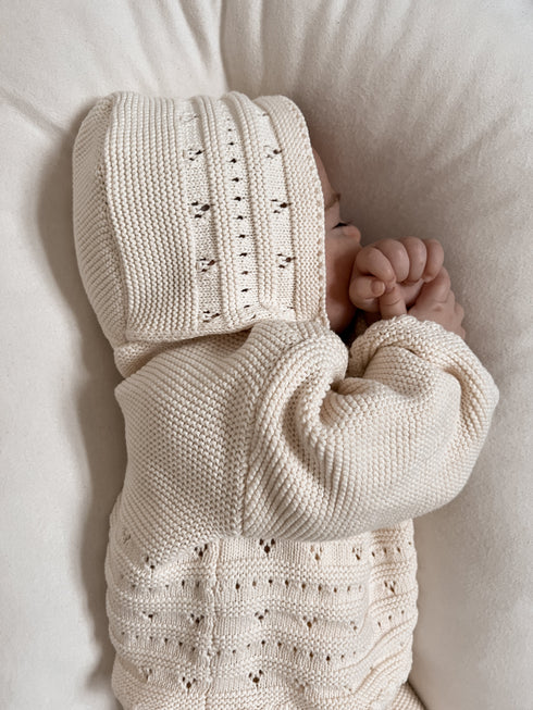 bring-me-home-chunky-knit-bundle-cream Luna and Luca Newborn Baby Clothes