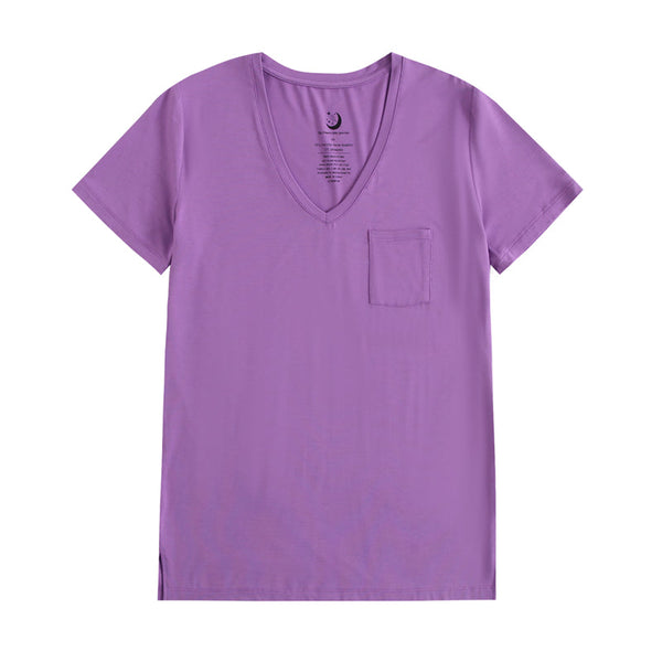 block-party-purple-womens-solid-short-sleeve-t-shirt Big Dreams Little Jammie Session Sophia's Style-1