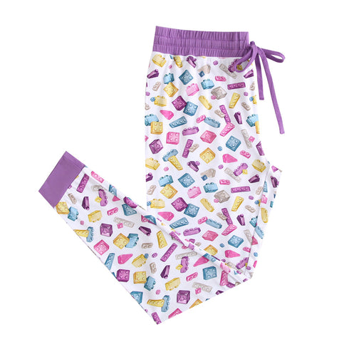 block-party-purple-womens-jogger-pants Big Dreams Little Jammie Session Sophia's Style-1