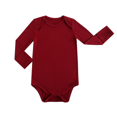 burgundy-bodysuit Big Dreams Little Jammie Session Sophia's Style-5