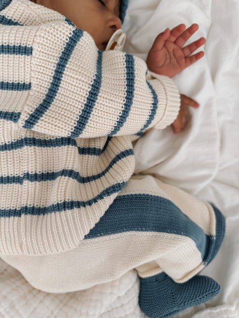 knit-striped-pants-cream-denim-blue Luna and Luca - Sophia's Style-1
