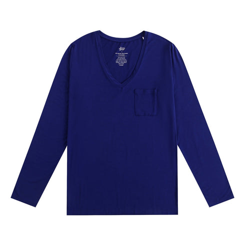 royal-blue-womens-long-sleeve-shirt Big Dreams Little Jammie Session Sophia's Style-1