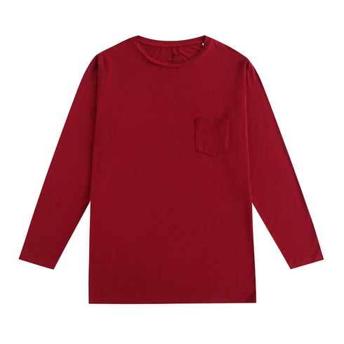 burgundy-mens-long-sleeve-shirt Big Dreams Little Jammie Session Sophia's Style-1