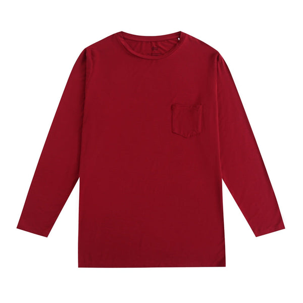 burgundy-mens-long-sleeve-shirt Big Dreams Little Jammie Session Sophia's Style-1