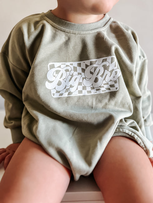 big-brother-checkered-sweatshirt-romper Little Joy Co - Sophia's Style-2