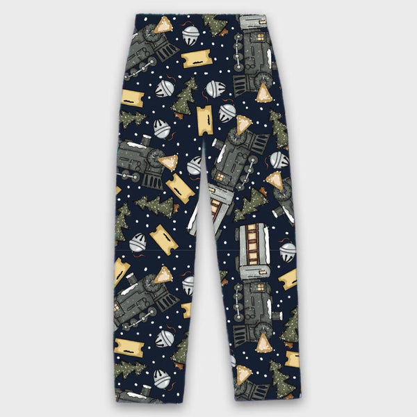 mens-polar-express-pajama-pants-just-for-littles®️ - Sophia's Style Pajamas-1