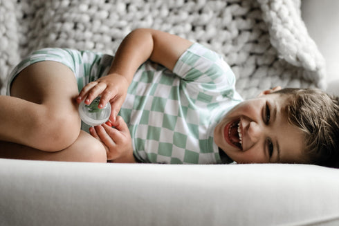 mint-checkers-dream-short-set Dream-Big-Little-Co-pajama-baby-blanket