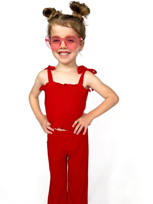 red-rib-dream-smocked-flare-set Dream-Big-Little-Co-pajama-baby-blanket