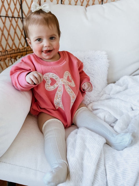 applique-floral-bow-sweatshirt-romper Little Joy Co - Sophia's Style-3
