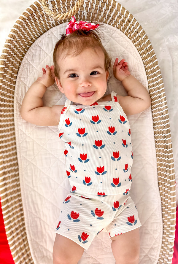 red-white-blue-tulip-ribbed-bamboo-2pc-tank-set at Sophia's Style-1