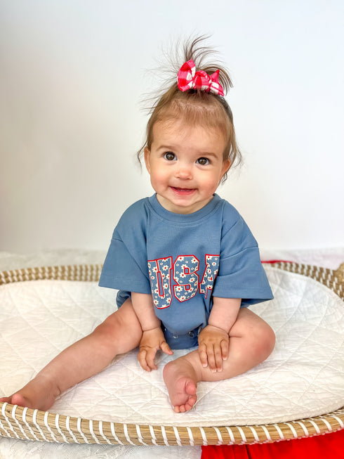 usa-daisy-t-shirt-oversized-romper at Sophia's Style-9