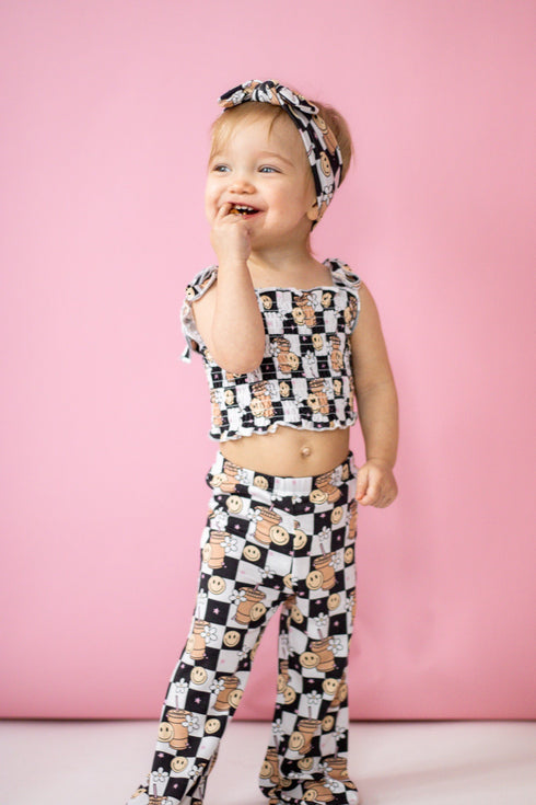 smiley-cup-of-checkers-dream-smocked-flare-set Dream-Big-Little-Co-pajama-baby-blanket