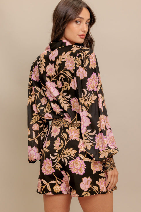 midnight-bloom-woven-skort Flying Tomato-Sophia's Style-2