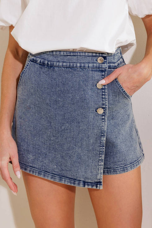 distant-sun-denim-skort Flying Tomato-Sophia's Style-5