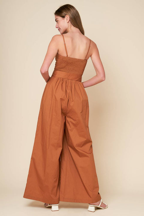 elevated-icon-brown-woven-jumpsuit Flying Tomato-Sophia's Style-6