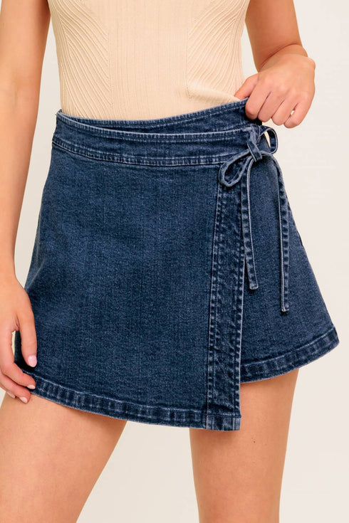 sugar-sky-medium-denim-skort Flying Tomato-Sophia's StyleSHORTS-1