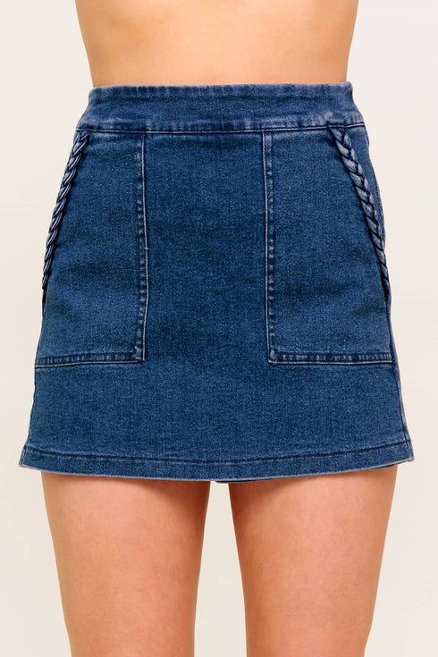 moonlight-embrace-medium-indigo-denim-skort Flying Tomato-Sophia's StyleSHORTS-1