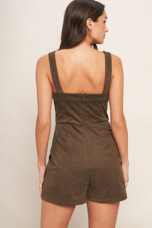 brown-sugar-glow-faux-suede-romper Sophia's Style-2