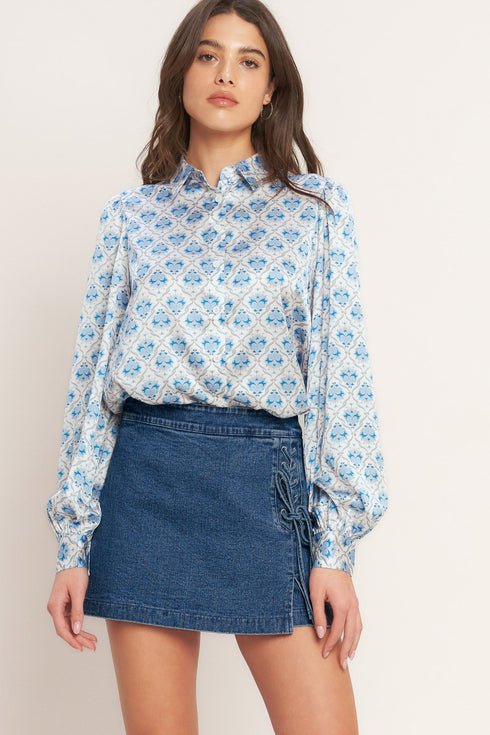 city-lace-up-denim-skort-flying-tomato-Sophia's Style-4