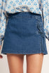 city-lace-up-denim-skort-flying-tomato-Sophia's Style-2