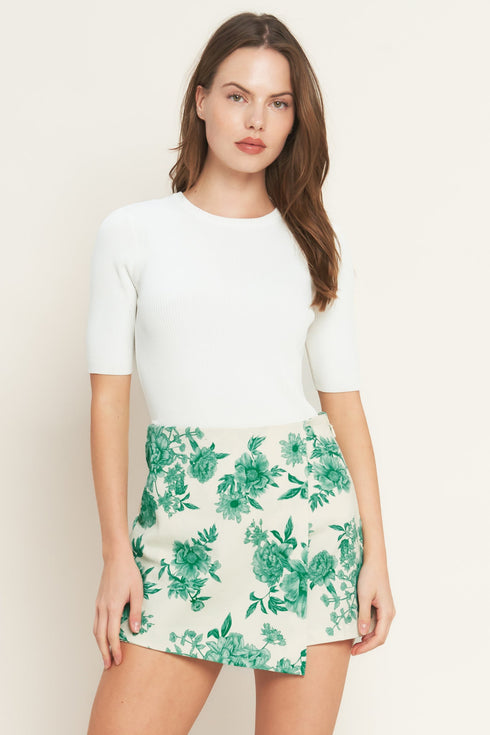 botanical-pop-woven-skort-flying-tomato-Sophia's Style-9