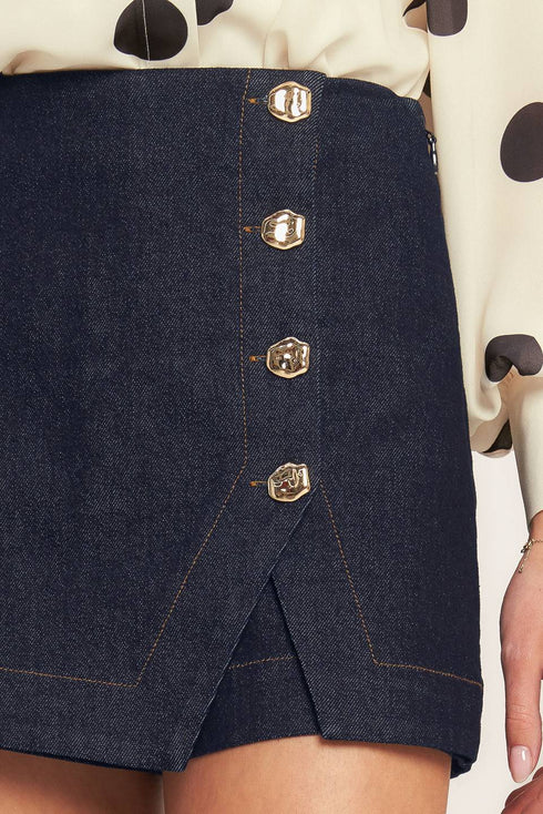 modern-feminine-denim-skort-Flying-Tomato-Sophia's Style-5