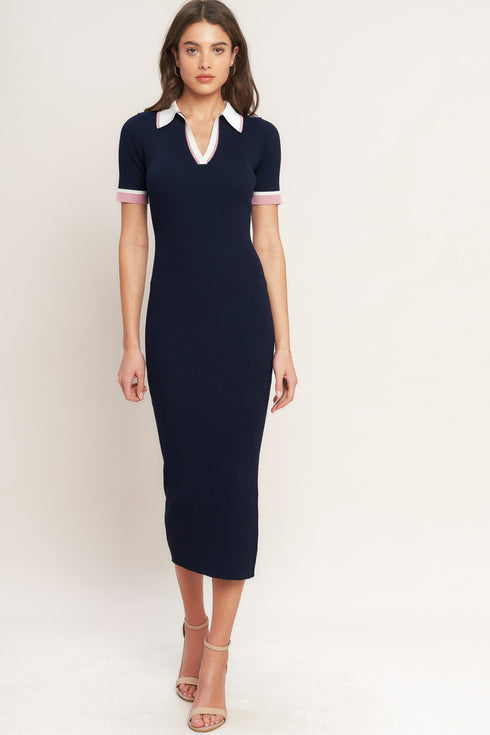 heels-ready-silhouette-knit-midi-dress-flying-tomato-Sophia's Style-5